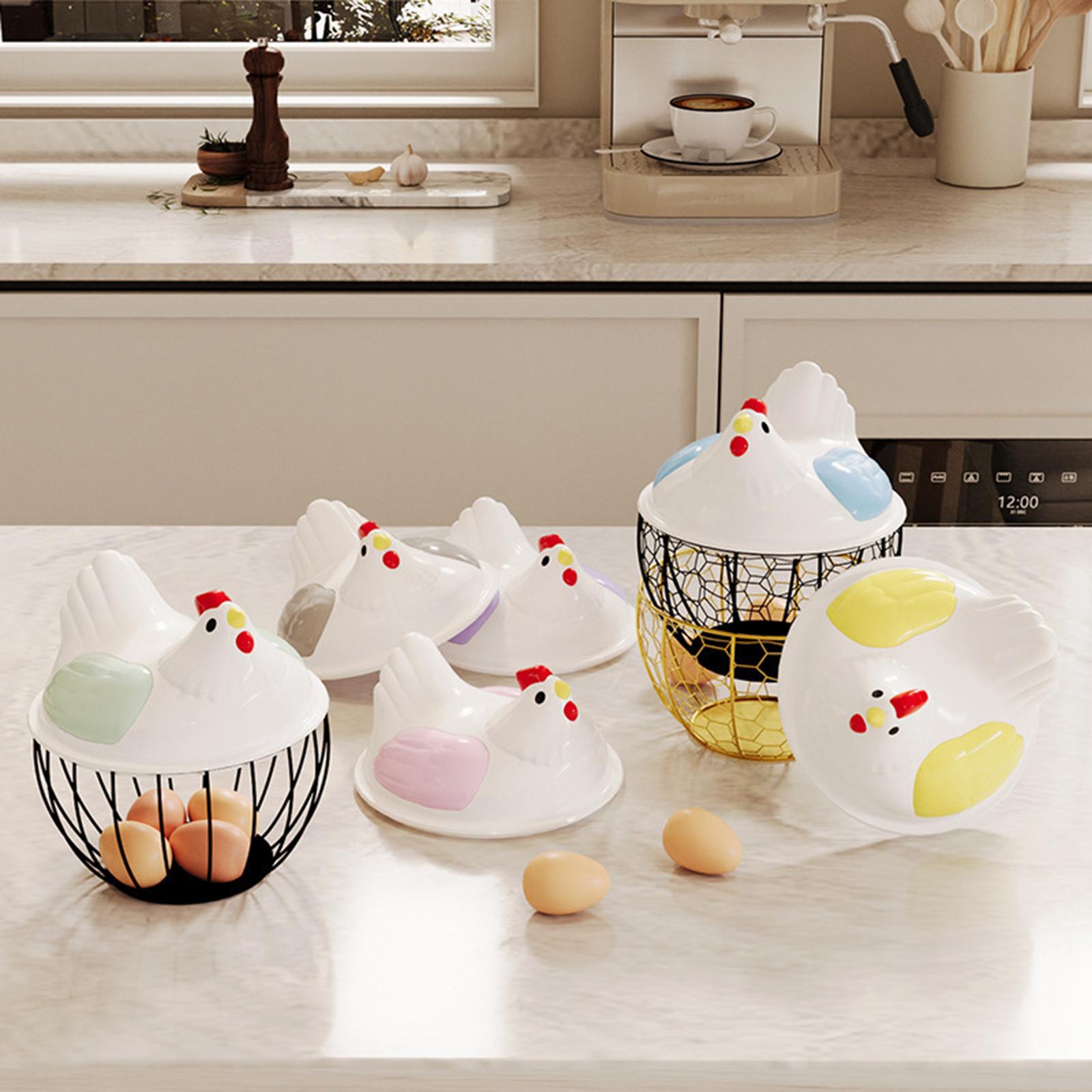 Egg Basket with Lid Kitchen Su - Compost Bin Countertop ulasan dan harga
