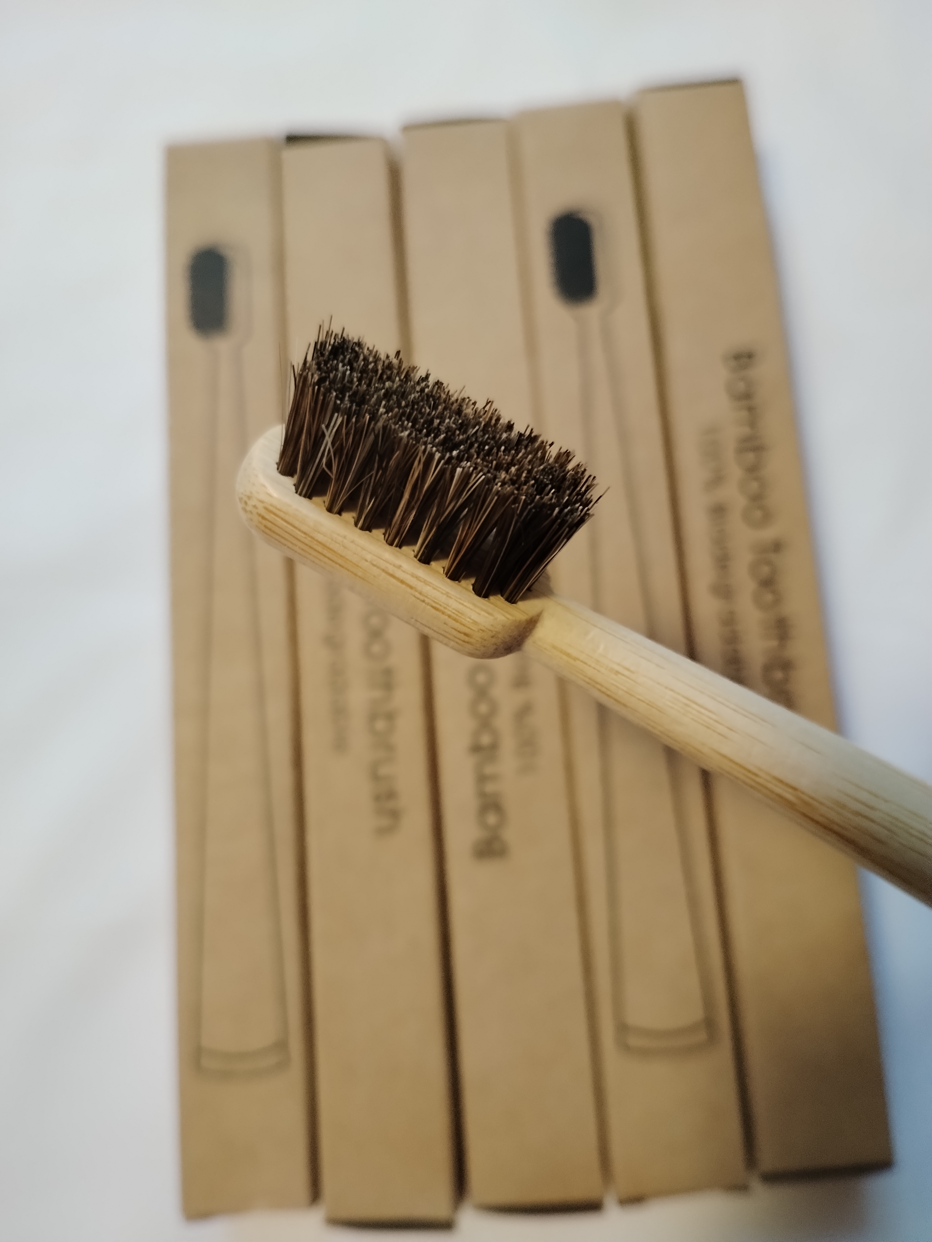 5Pcs Horsehair Bamboo Toothbru - Bamboo Toothbrush Set ulasan dan harga