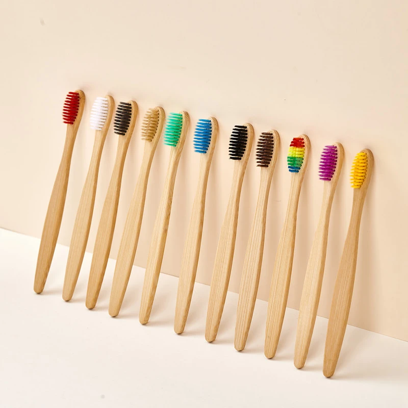 5/10/20/30Pcs Colorful Bamboo  - Bamboo Toothbrush Set ulasan dan harga