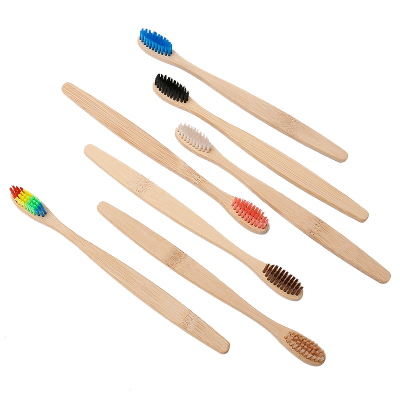 5/10/20/30Pcs Colorful Bamboo  - Bamboo Toothbrush Set ulasan dan harga