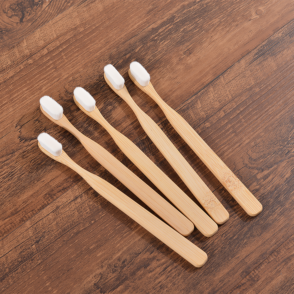 5Pcs Ultra Fine Soft Toothbrus - Bamboo Toothbrush Set ulasan dan harga