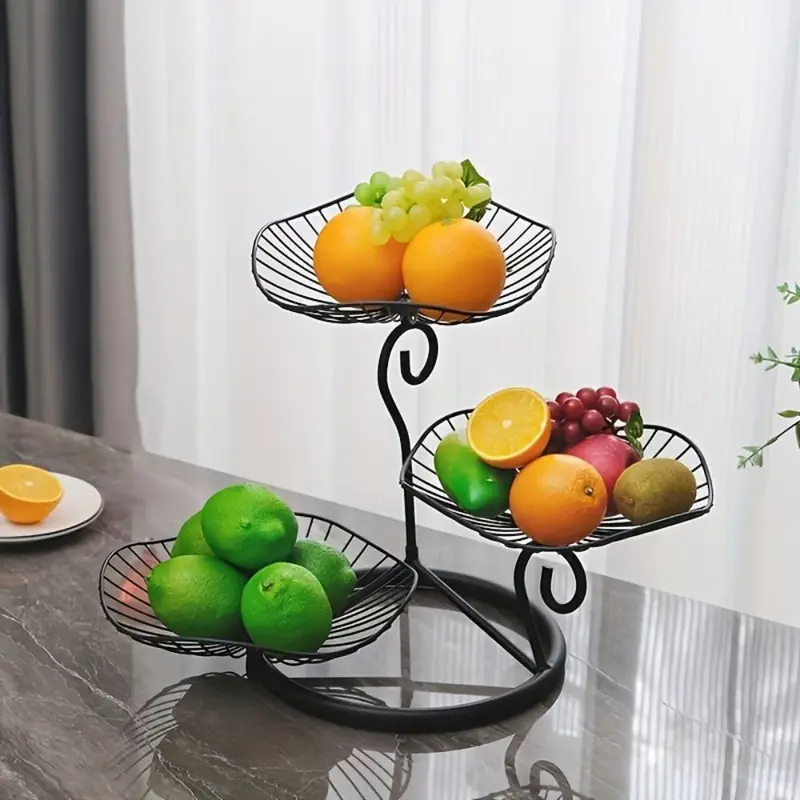 Exquisite 3-layer Fruit Tray C - Compost Bin Countertop ulasan dan harga