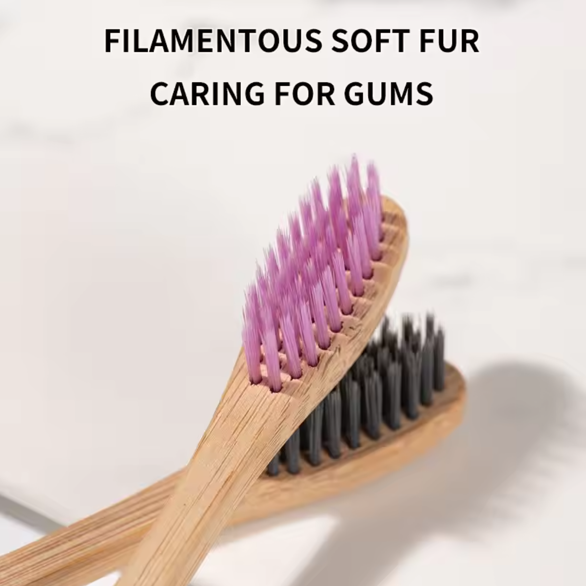 Single Cowhide Wrapped Bamboo  - Bamboo Toothbrush Set ulasan dan harga