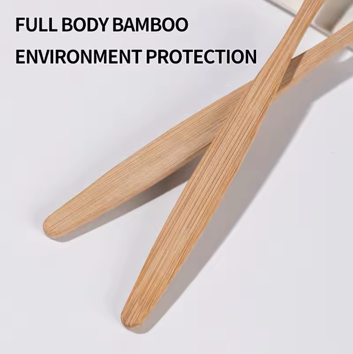 Single Cowhide Wrapped Bamboo  - Bamboo Toothbrush Set ulasan dan harga