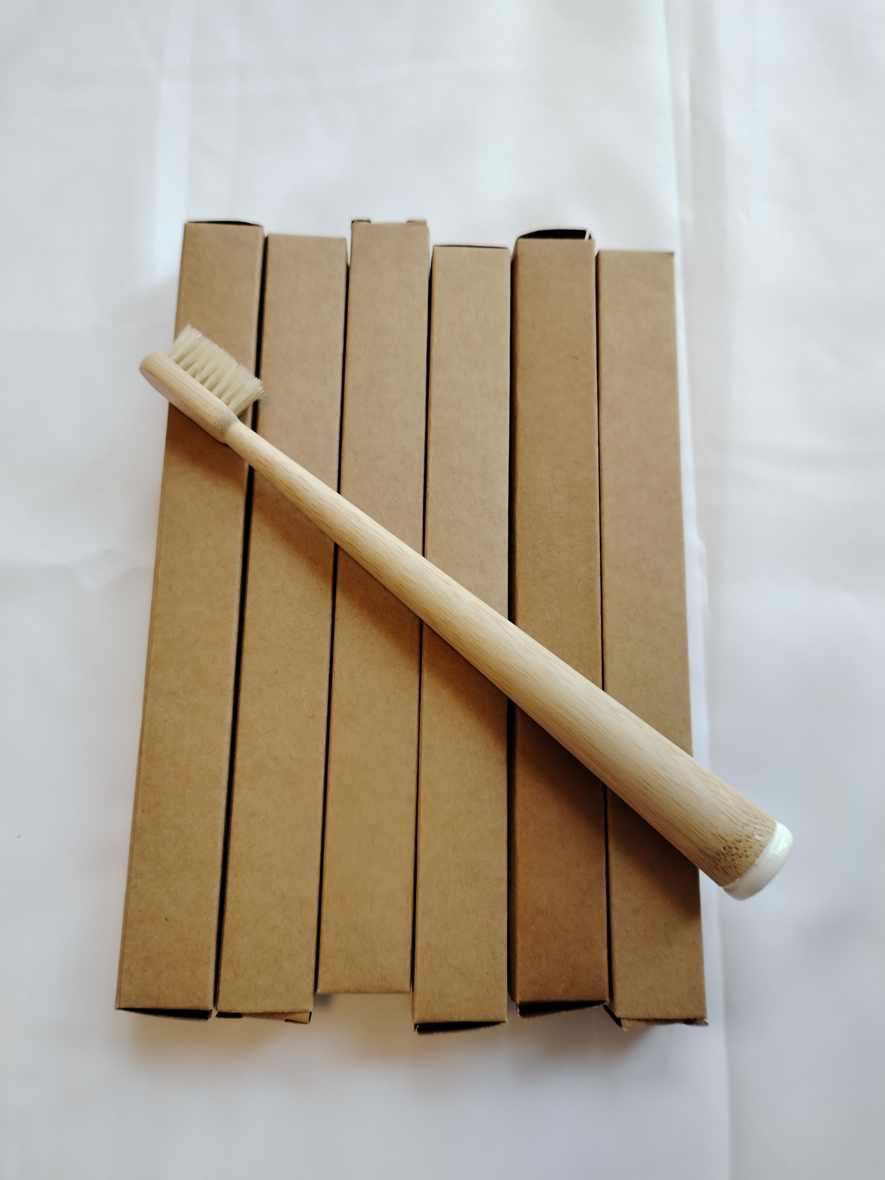 6 Pack Boar Bristle & Bamboo T - Bamboo Toothbrush Set ulasan dan harga