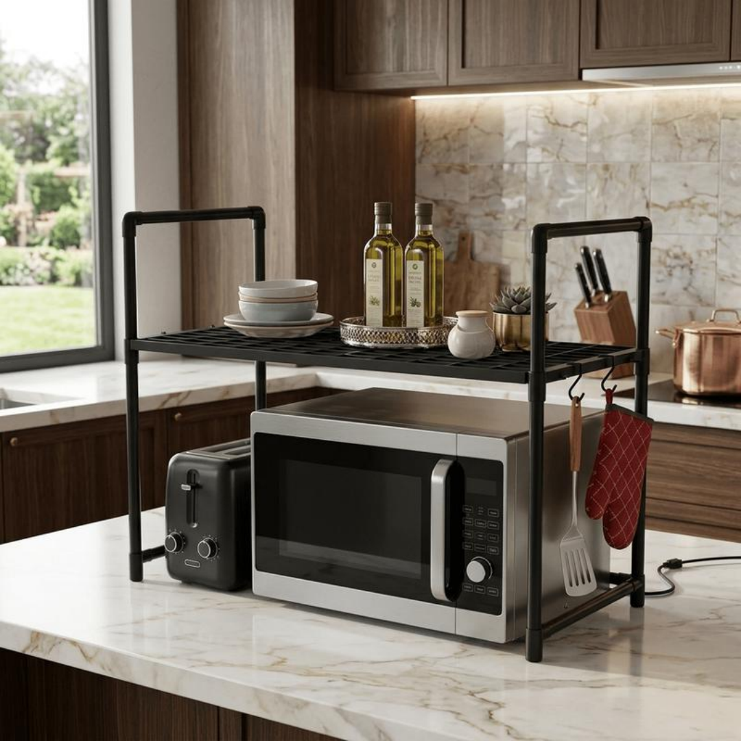 2-Tier Kitchen Microwave Oven  - Compost Bin Countertop ulasan dan harga