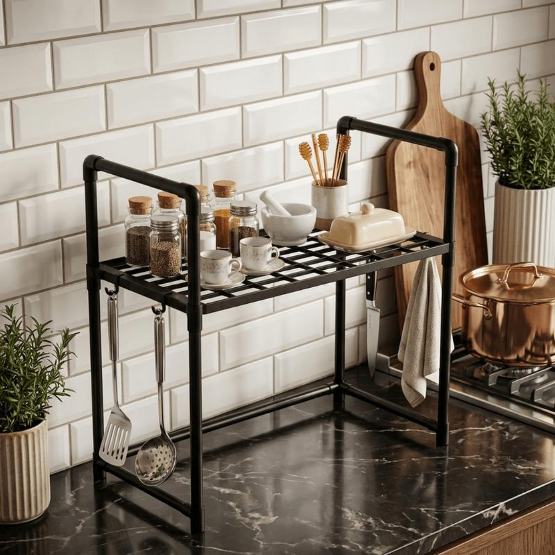 2-Tier Kitchen Microwave Oven  - Compost Bin Countertop ulasan dan harga