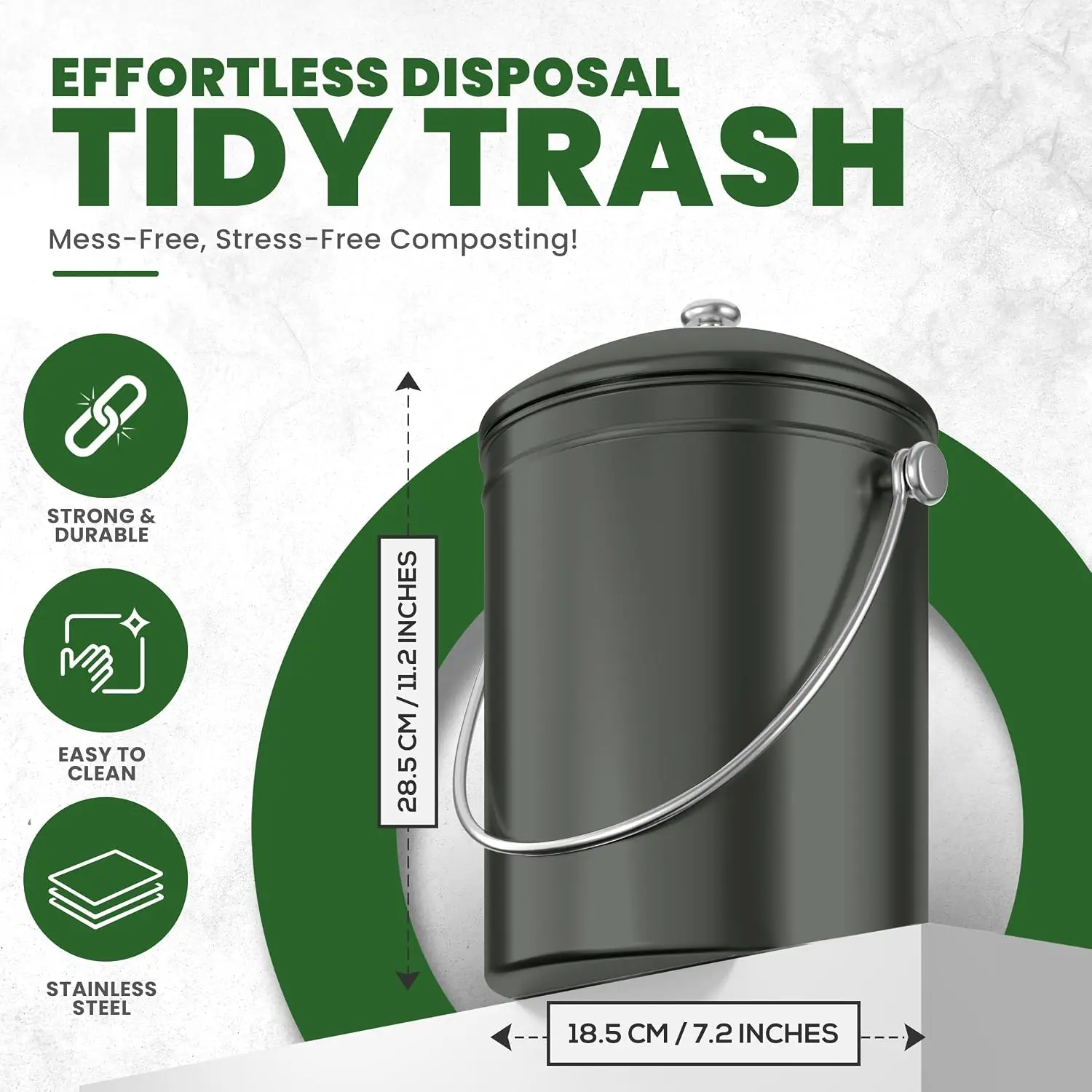 Kitchen Compost Bin for Kitche - Compost Bin Countertop ulasan dan harga